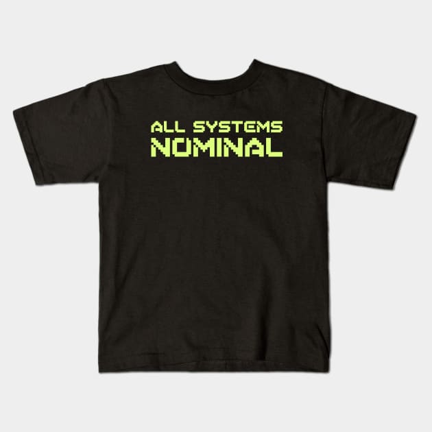 All Systems Nominal MWO Kids T-Shirt by hybridgothica